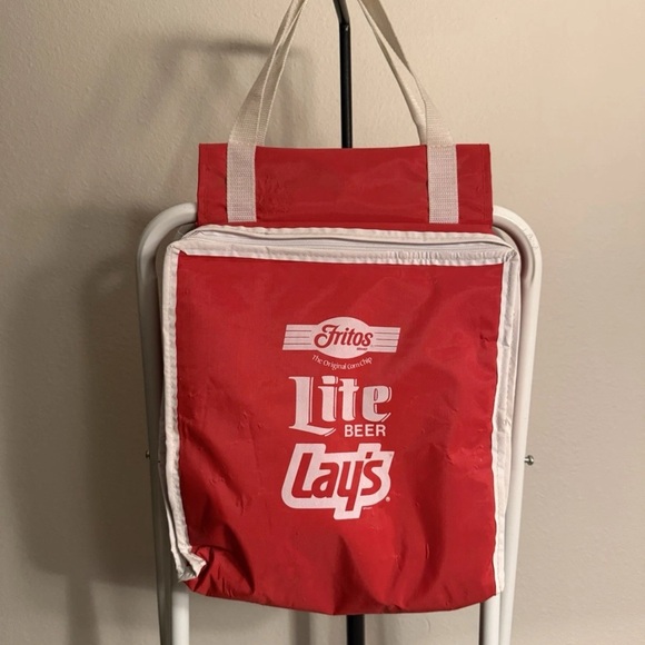 Red Fritos Lite Beer Lays Tote Bag - Picture 1 of 8